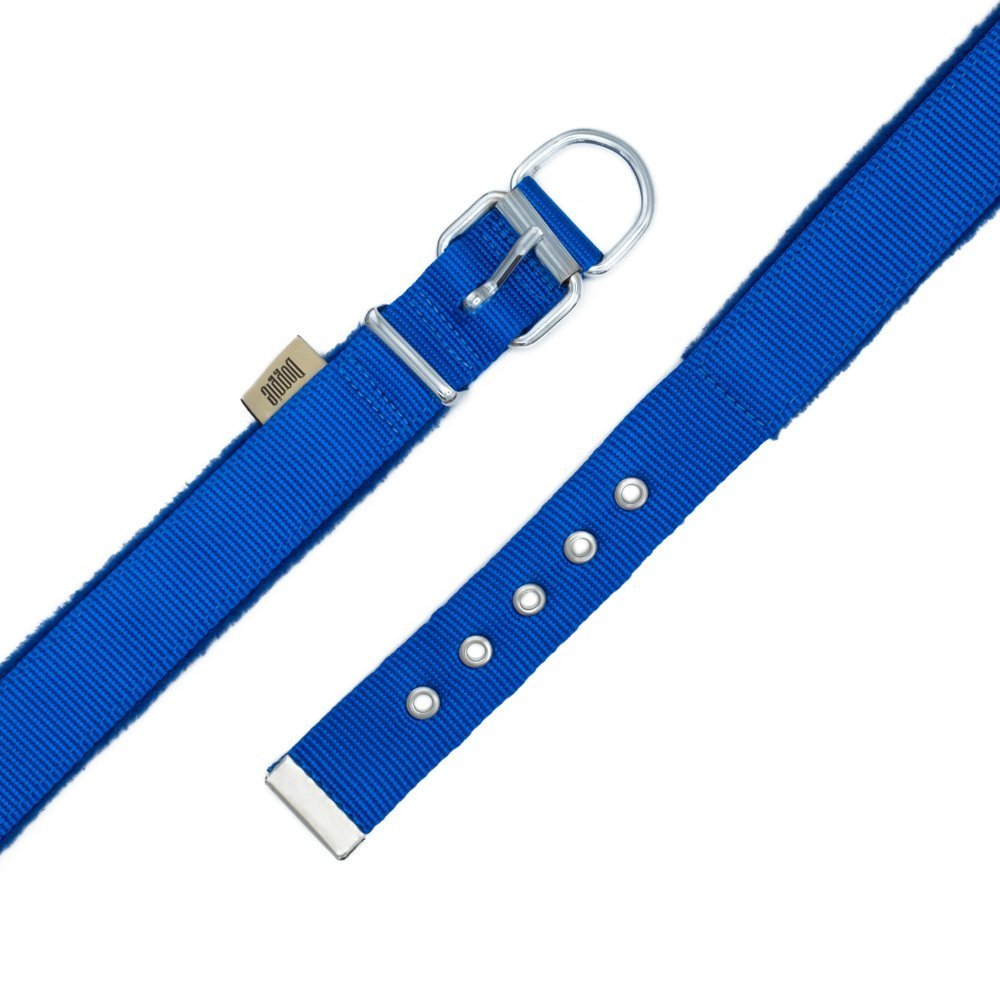 Doggie Polar Dokumadan El Yapımı Köpek Boyun Tasması 3x42-50 Cm Royal Mavi