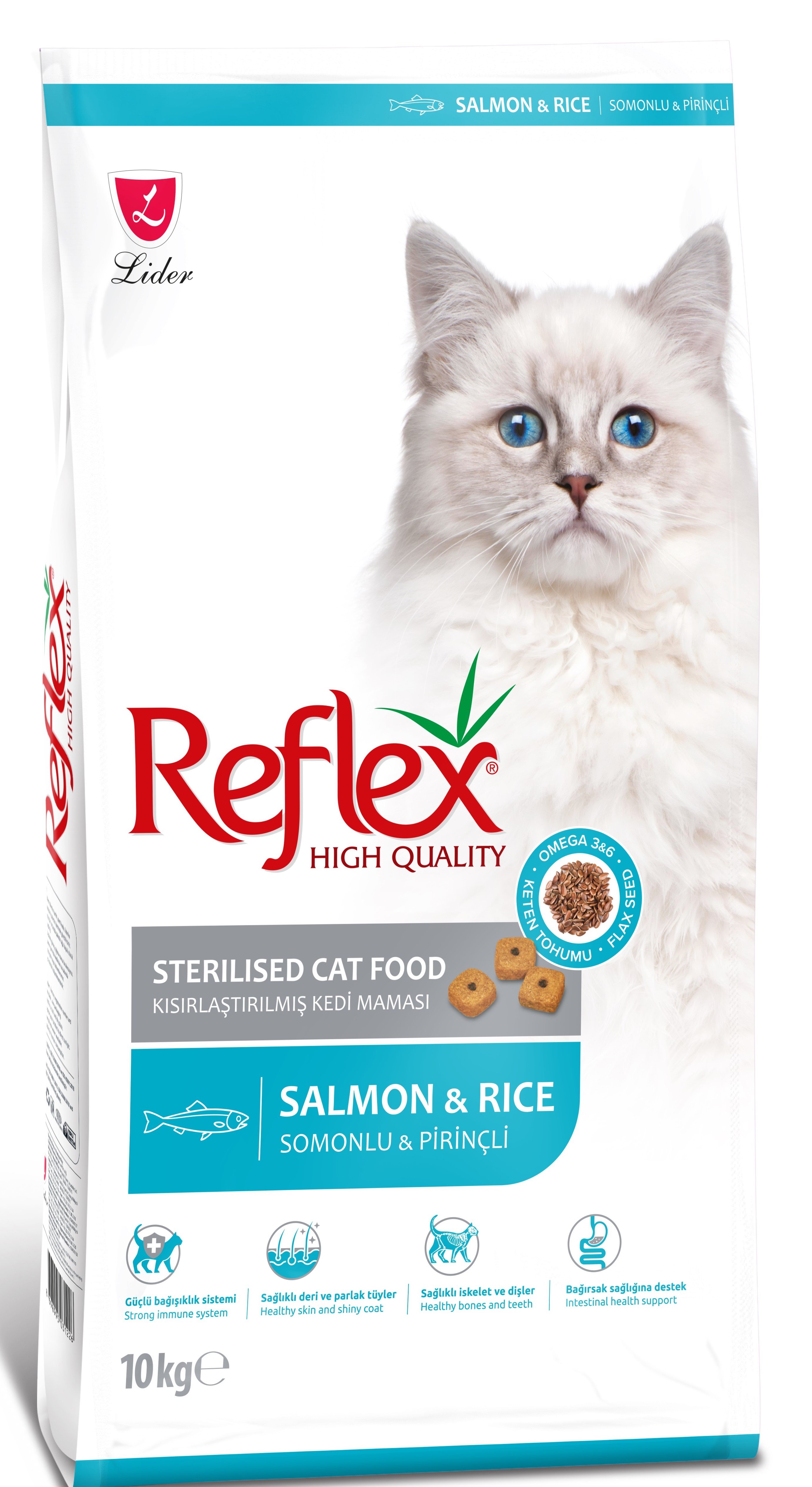 Reflex Kısırlaştırılmış Balıklı Yetişkin Kedi Maması 10 Kg