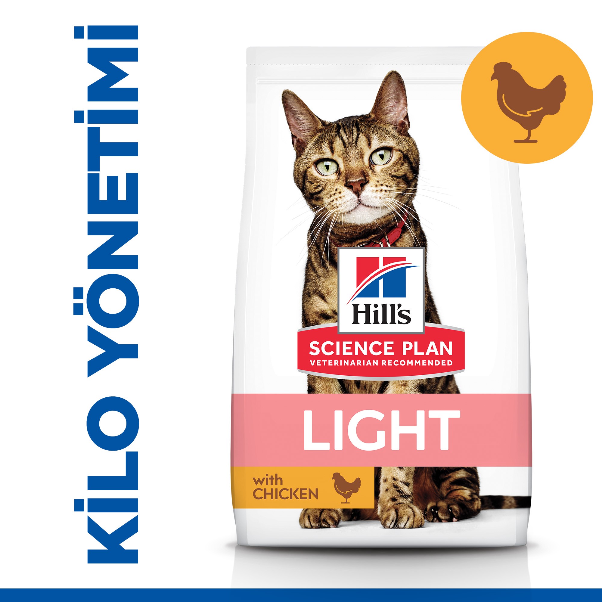 Hill's Light Tavuk Etli Yetişkin Kedi Maması 3 Kg