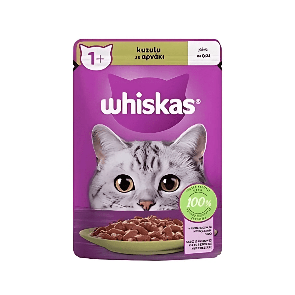 Whiskas Pouch Jöle İçinde Kuzulu Yetişkin Kedi Konservesi 85 Gr