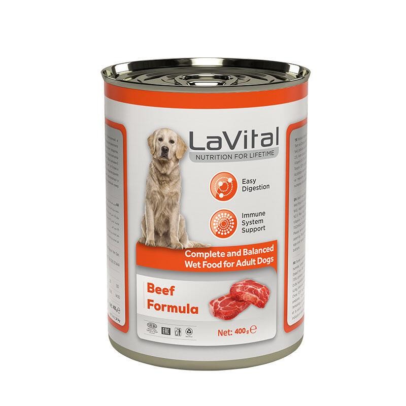 LaVital Biftekli Köpek Konservesi 400 Gr