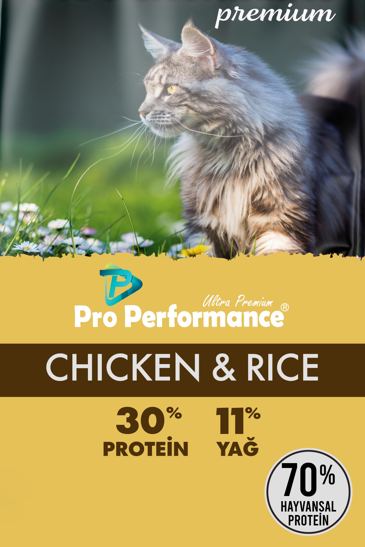Pro Performance Premium Tavuk Etli ve Pirinçli Yetişkin Kedi Maması 15 Kg