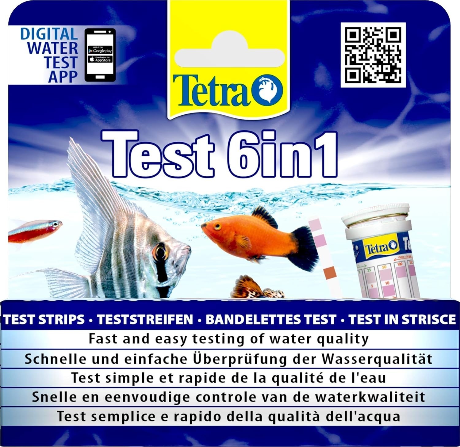 Tetra Test 6 in 1 Tatlı Su Stip Stick (25 Adet)