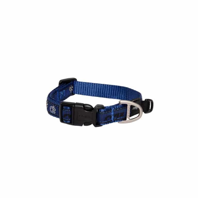 Rogz Fancy Dress Halsband M Navy Paw Boyun Tasması
