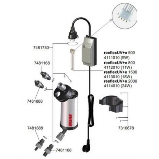 Eheim Reeflex UV+E 800 UV Filtre