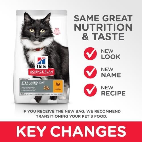 Hill's Kısırlaştırılmış Tavuk Etli Yaşlı Kedi Maması 1.5 Kg