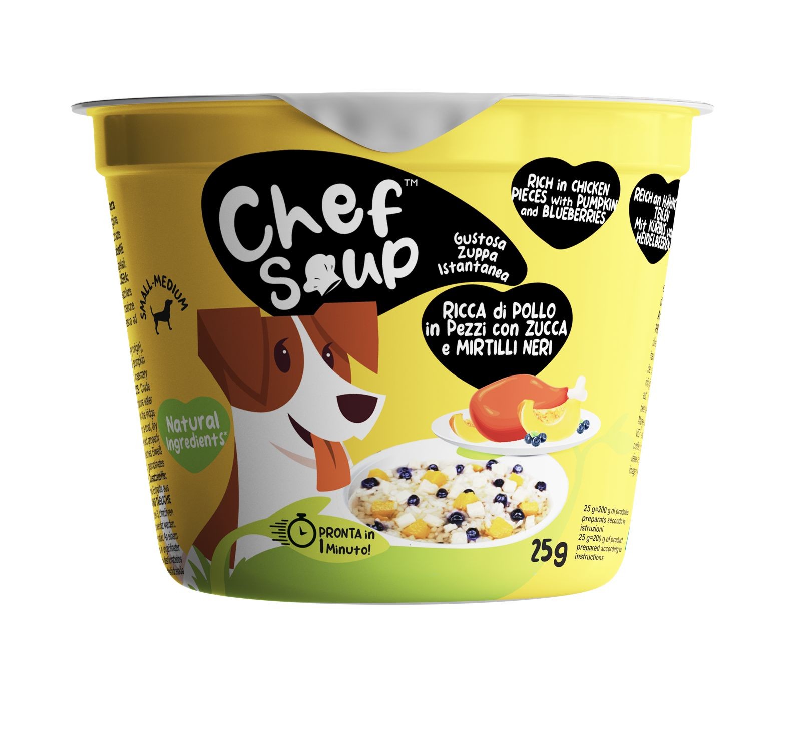 Chef Soup Tavuk, Yaban Mersini Ve Bal Kabaklı Hazır Köpek Çorbası 25 Gr