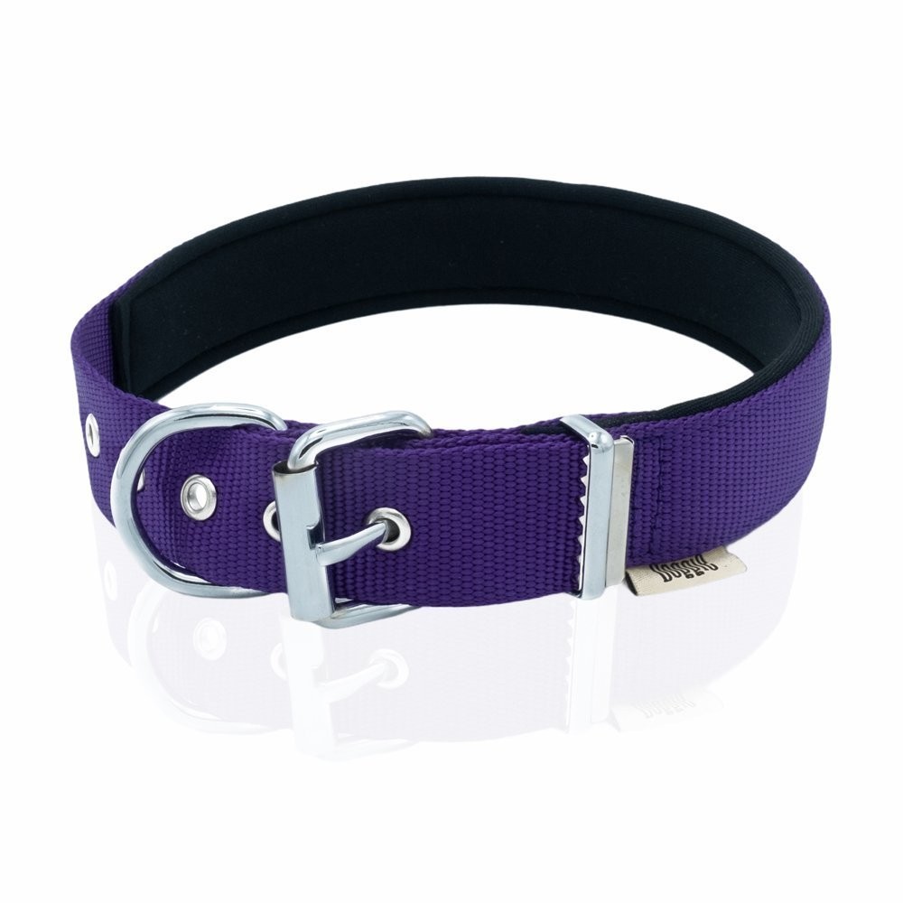 Doggie Comfort Yumuşak Dokuma Köpek Boyun Tasması L 3x47-55 Cm Mor