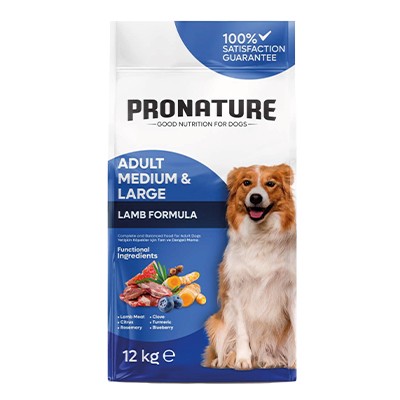 Pronature Kuzulu ve Pirinçli Yetişkin Köpek Maması 12 Kg