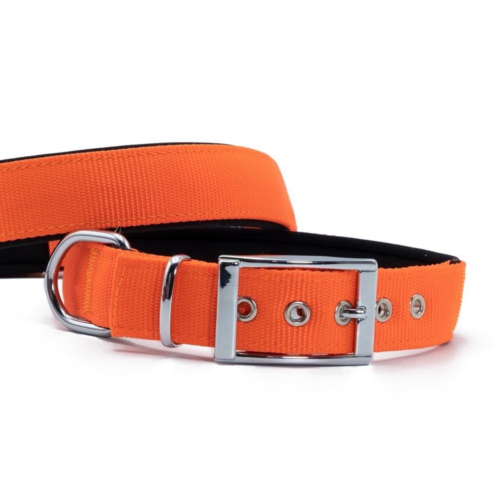 Doggie Elit Dokumadan El Yapımı Köpek Boyun Tasması 3x47-55 Cm Turuncu