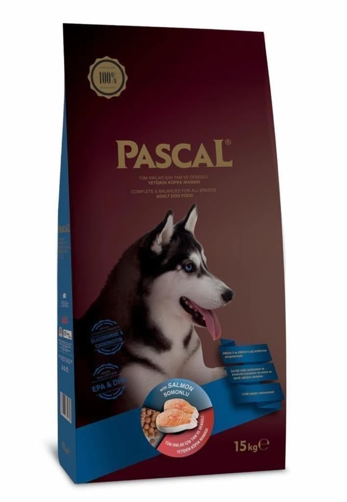 Pascal Somonlu ve Pirinçli Orta ve Büyük Irk Yetişkin Köpek Maması 15 Kg