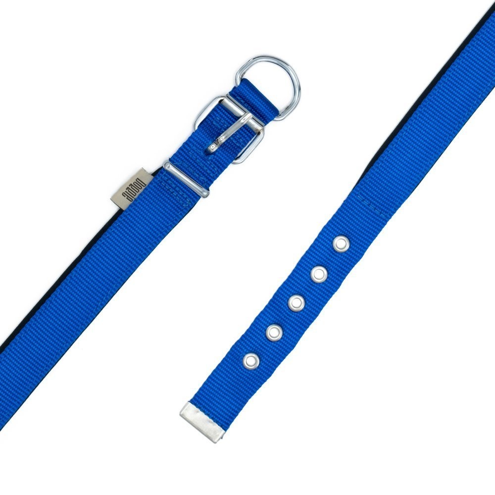 Doggie Comfort Yumuşak Dokuma Köpek Boyun Tasması L 2.5x42-50 Cm Royal Mavi