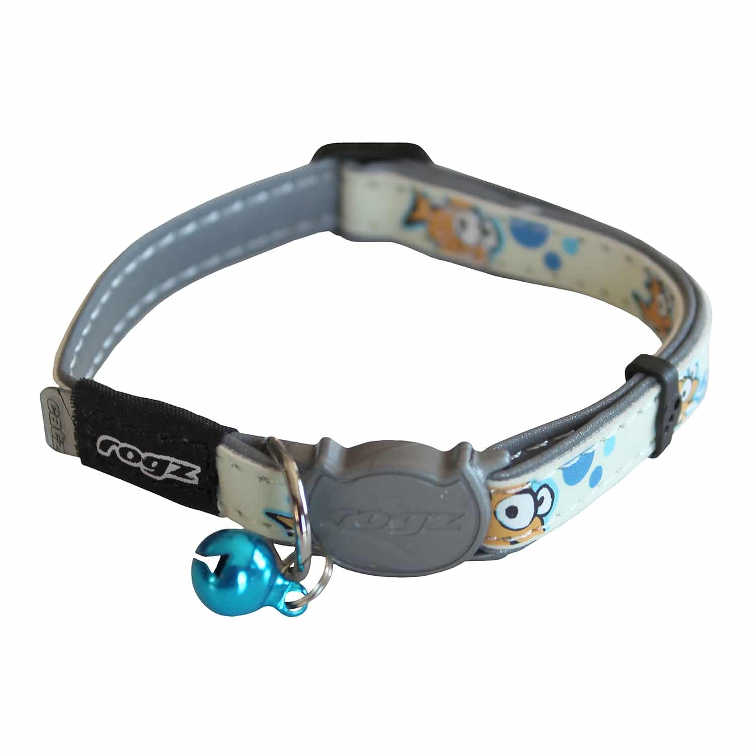 Rogz Catz GlowCat Halsband S Blauw Floral Boyun Tasması
