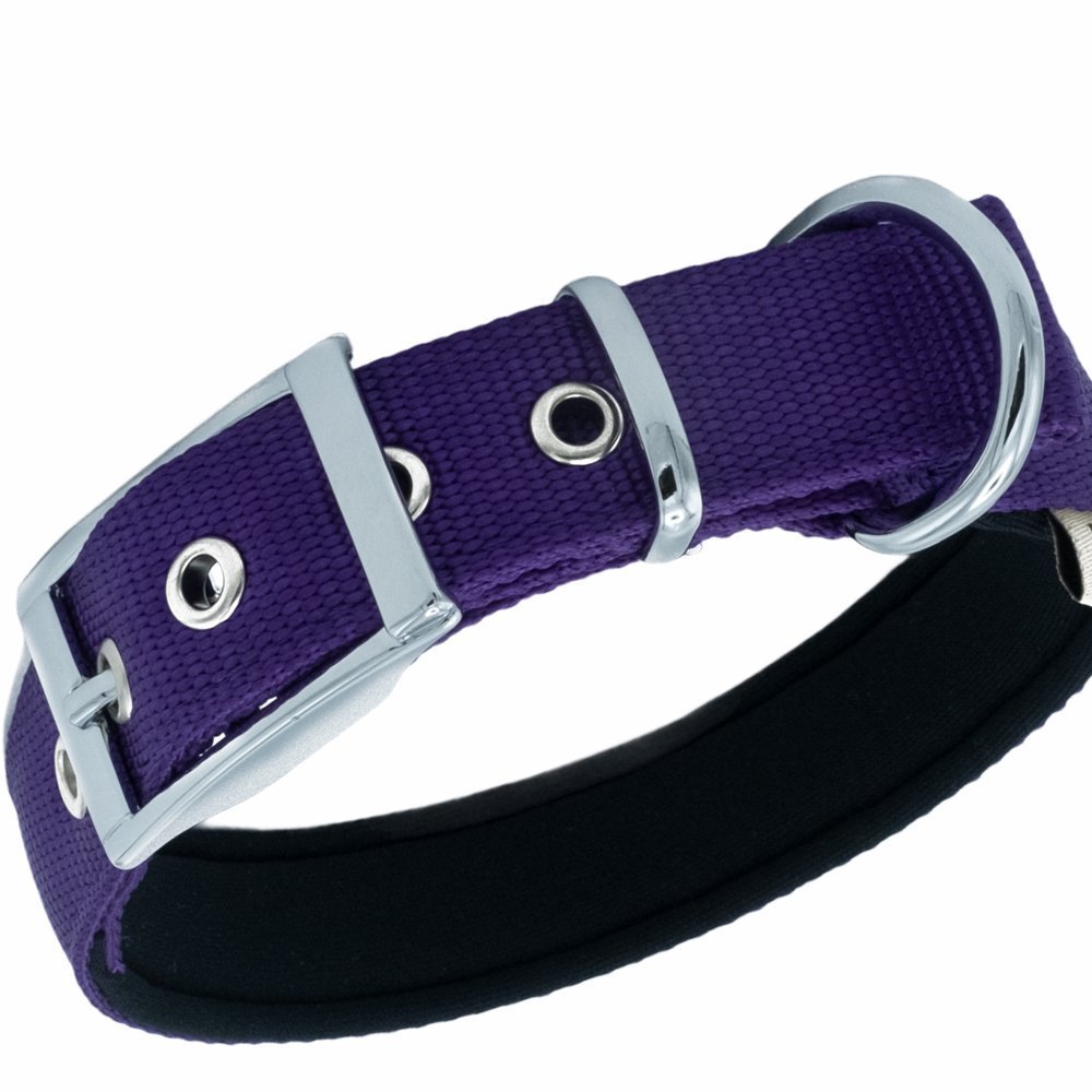 Doggie Elit Dokumadan El Yapımı Köpek Boyun Tasması 2.5x37-45 Cm Mor