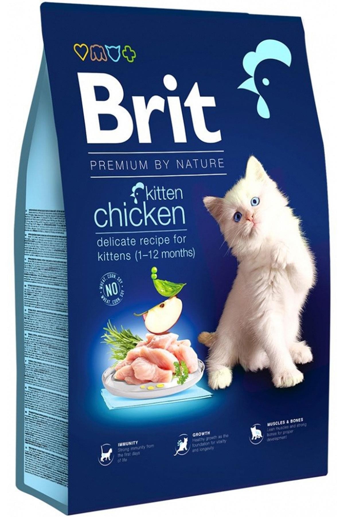 Brit Premium By Nature Kitten Tavuk Etli Yavru Kedi Maması 8 Kg