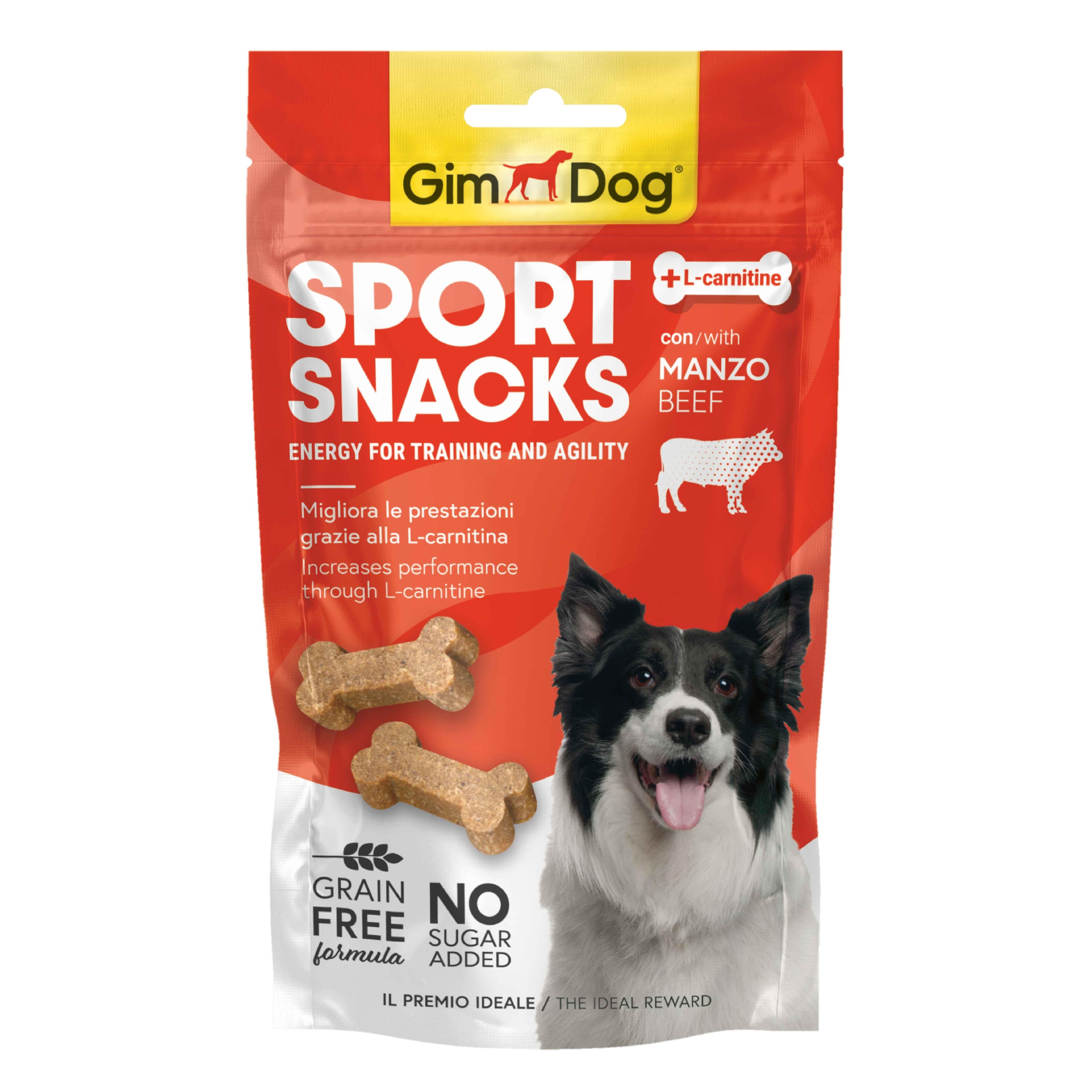 GimDog Sportsnacks Beef Sığır Etli Ödül Tableti 60 Gr