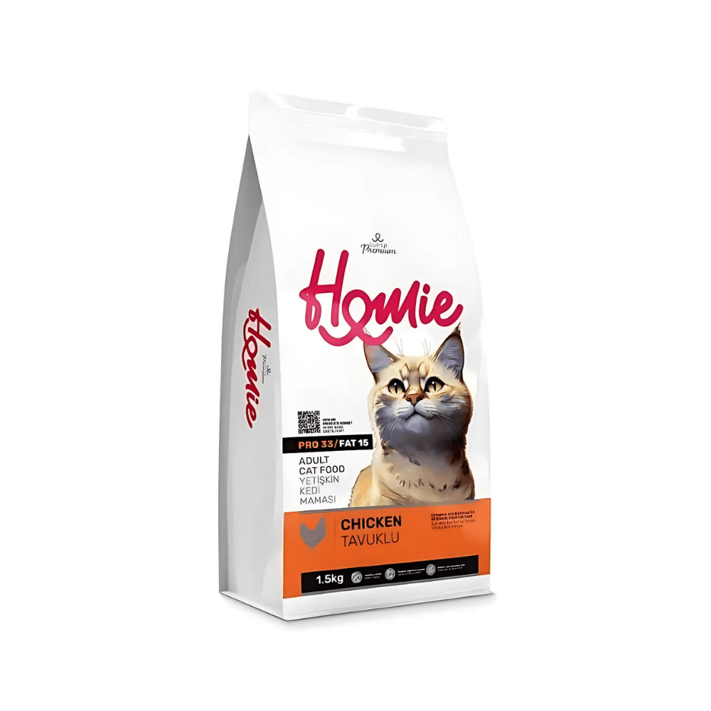 Homie Süper Premium Tavuklu Yetişkin Kedi Maması 1.5 Kg (3Adet)