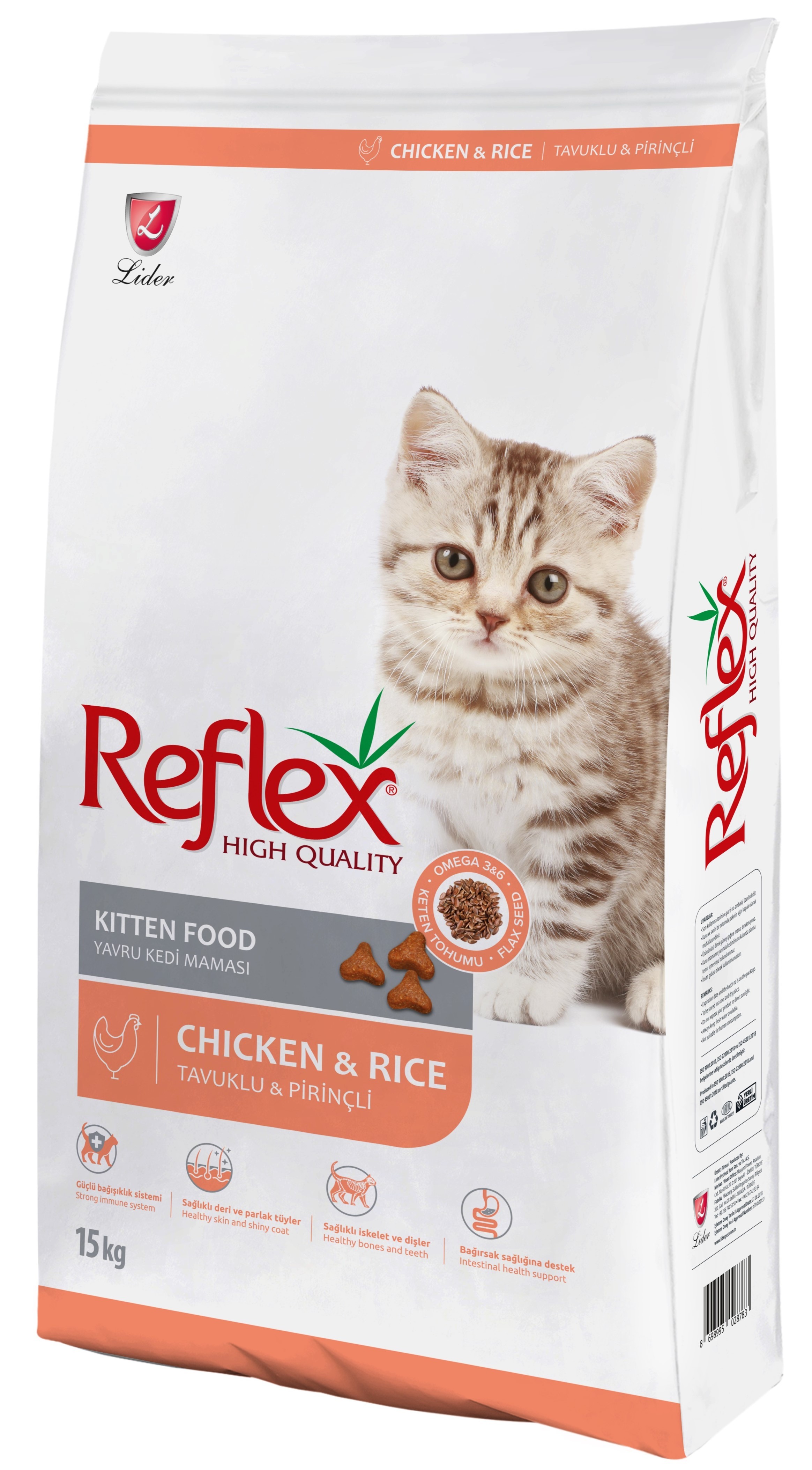 Reflex Tavuk Etli Yavru Kedi Maması 15 Kg