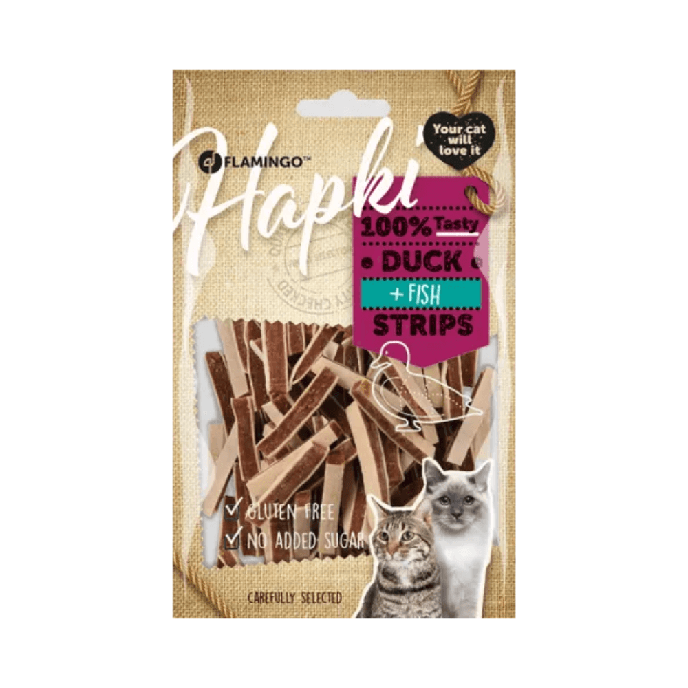 Flamingo Hapki Şeritli Ördekli ve Morina Balıklı Kedi Ödülü 85 Gr