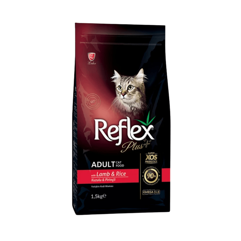 Reflex Plus Kuzulu ve Pirinçli Yetişkin Kedi Maması 1.5 Kg (3 Adet)