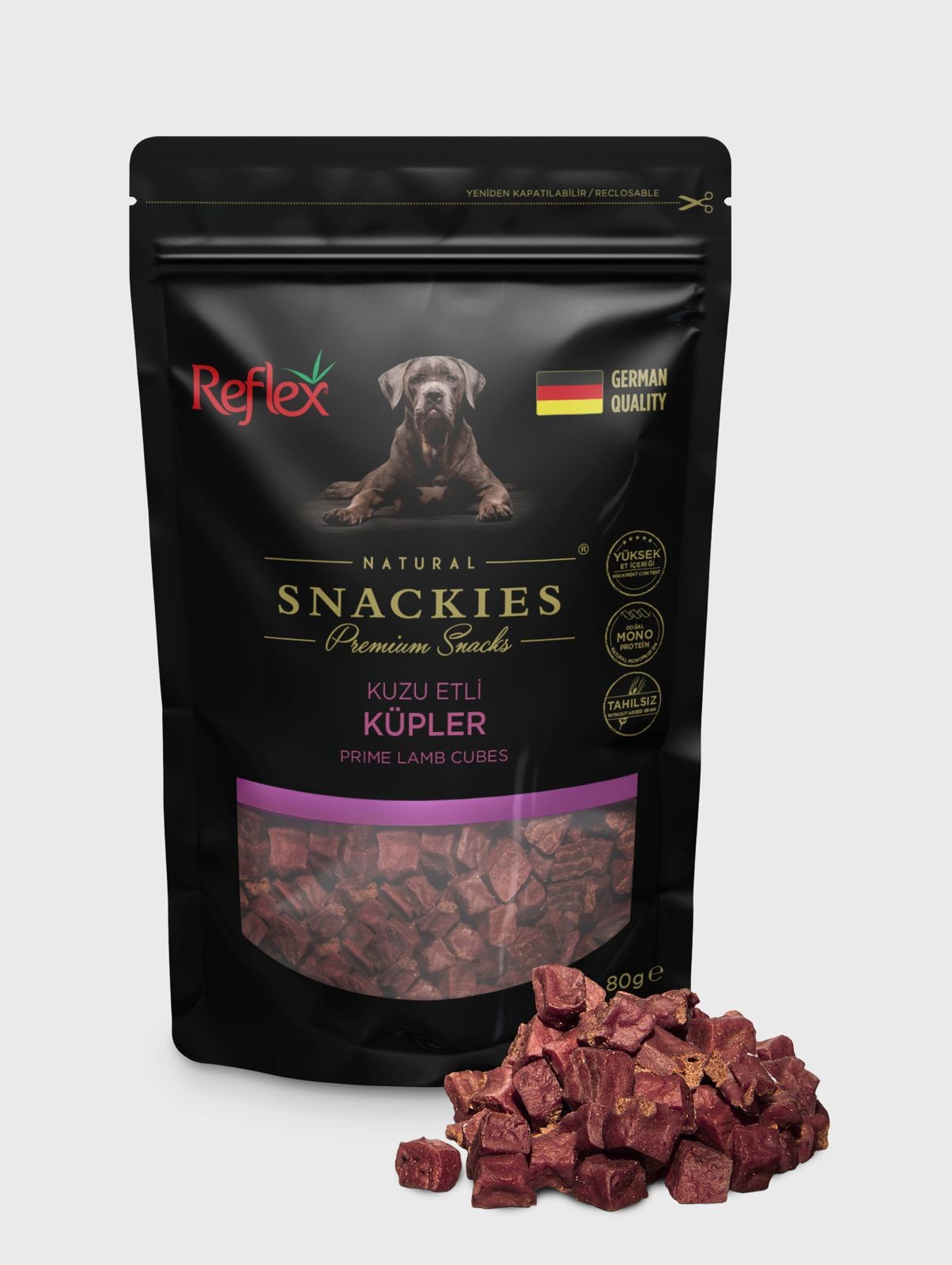 Reflex Snackies Kuzu Etli Küpler Köpek Ödülü 80 Gr