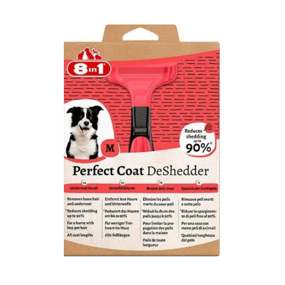 8in1 Perfect Coat DeShedder Furminator Orta Irk Köpek Tarağı M
