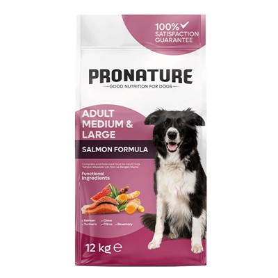 Pronature Derma Shine Somonlu ve Pirinçli Yetişkin Köpek Maması 12 Kg