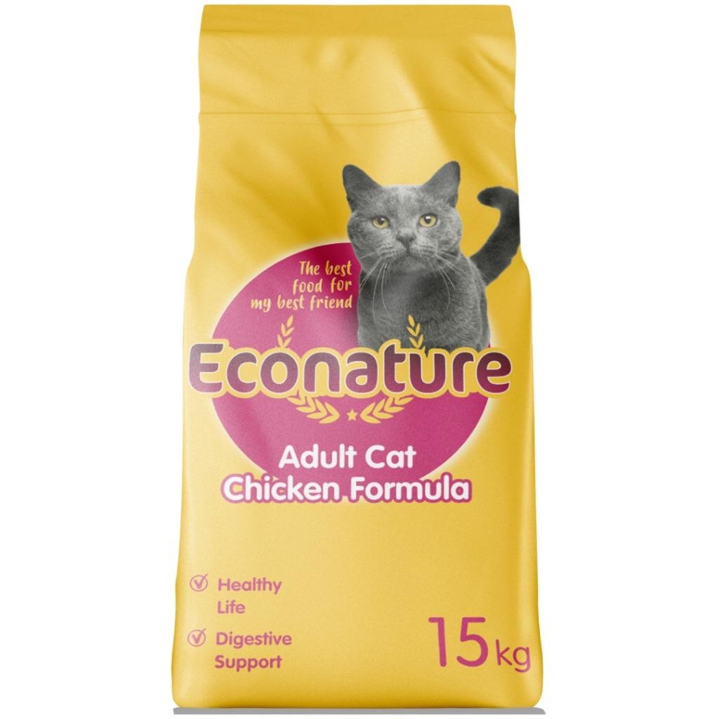 Econature Tavuklu Yetişkin Kedi Maması 15 Kg