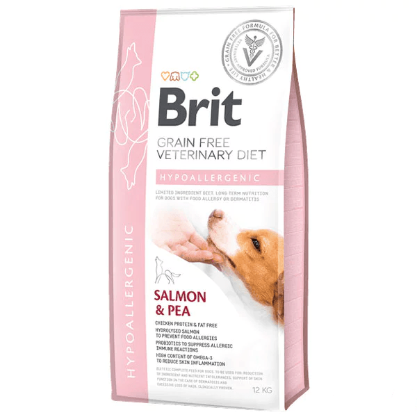 Brit Veterinary Diet Hypo-Allergenic Cilt Sağlığı Destekleyici Tahılsız Köpek Maması 12 Kg