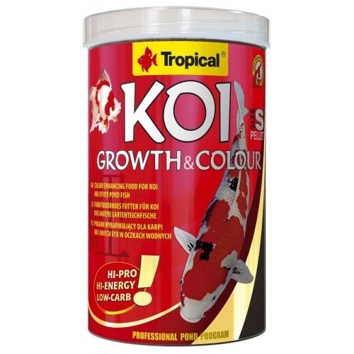 Tropical Koi Growth ve Colour Pellet Size S 1000 Ml