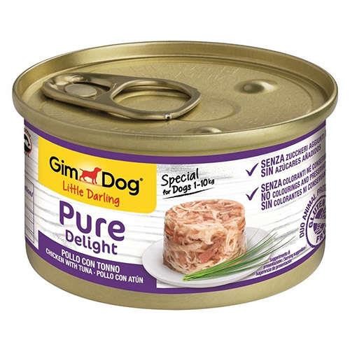 GimDog Pure Delight Ton Balıklı Ve Tavuk Etli Yetişkin Köpek Konservesi 85 Gr