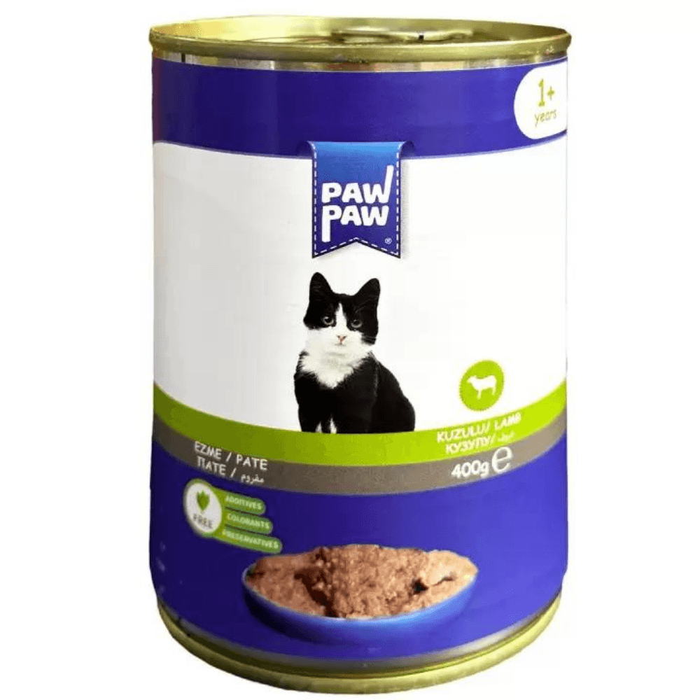 Paw Paw Pate Kuzulu Yetişkin Kedi Konservesi 400 Gr