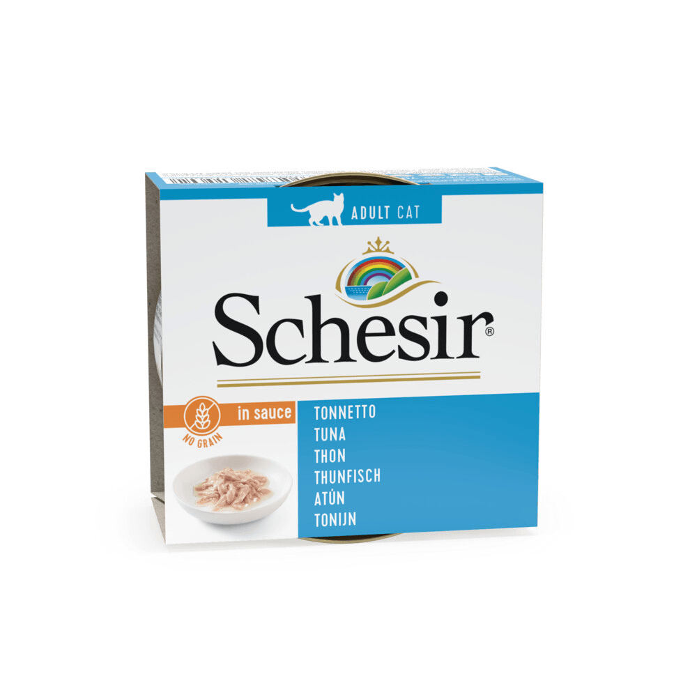 Schesir Soslu Ton Balıklı Yetişkin Kedi Konservesi 70 Gr (6 Adet)