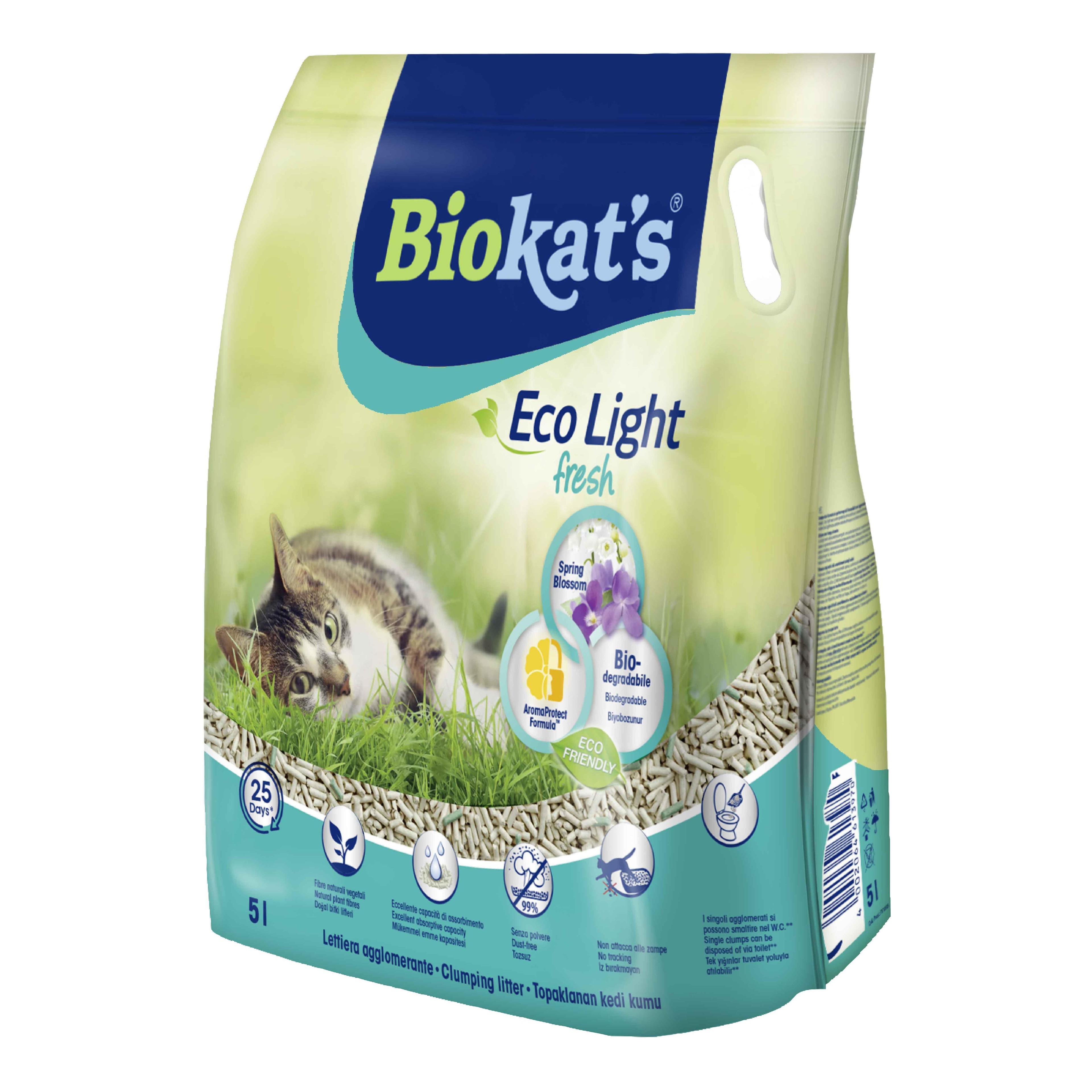 Biokat's Eco Light Fresh Spring Blossom Pelet Kedi Kumu 5 Lt