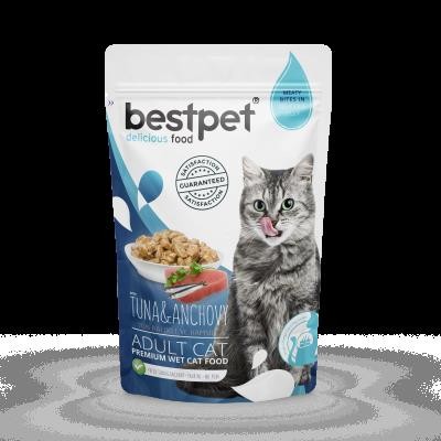 Bestpet Ton ve Hamsili Yetişkin Kedi Konservesi 85 Gr