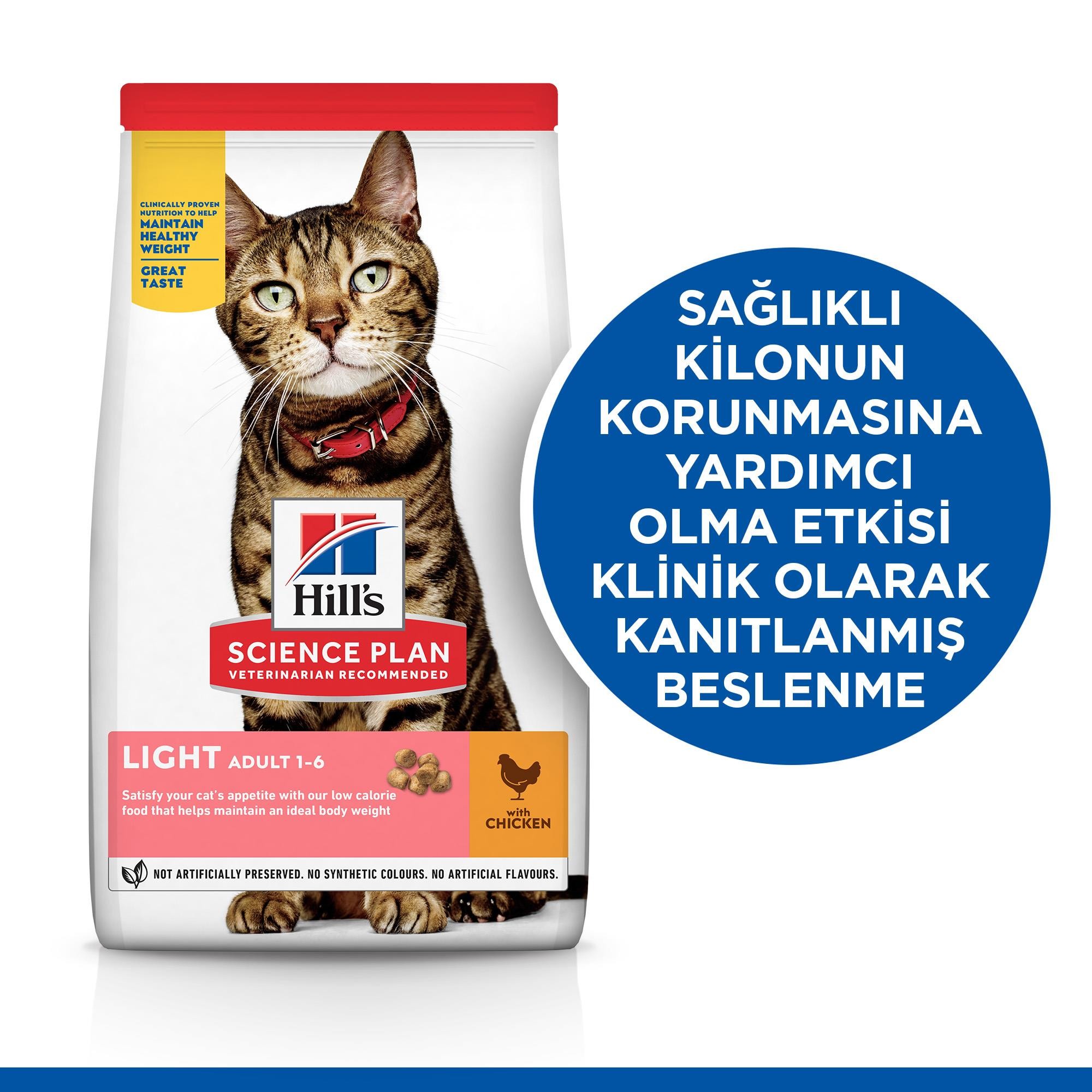 Hill's Light Tavuk Etli Yetişkin Kedi Maması 1.5 Kg