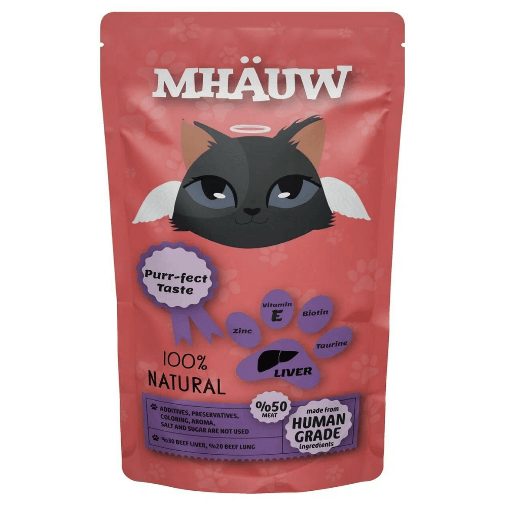 Mhauw Dana Ciğerli Yetişkin Kedi Ödül Maması 80 Gr