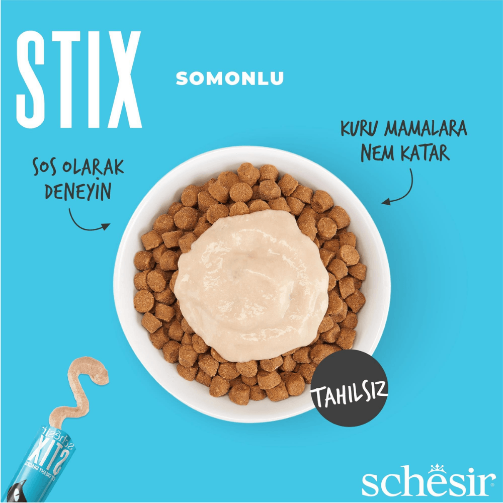 Schesir Stix Somonlu Krem Kedi Ödülü 6 x 15 G