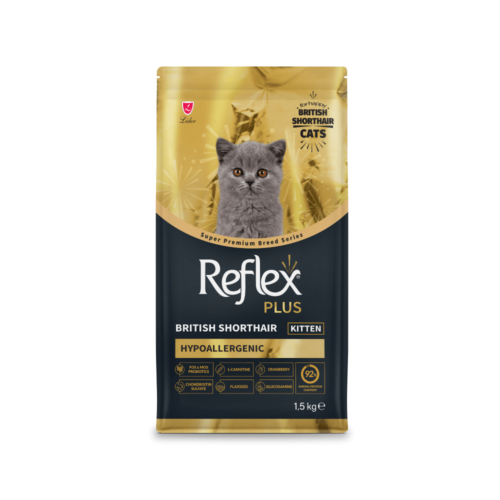 Reflex Plus British Shorthair Tavuklu ve Kızılcıklı Yavru Kedi Maması 1,5 Kg