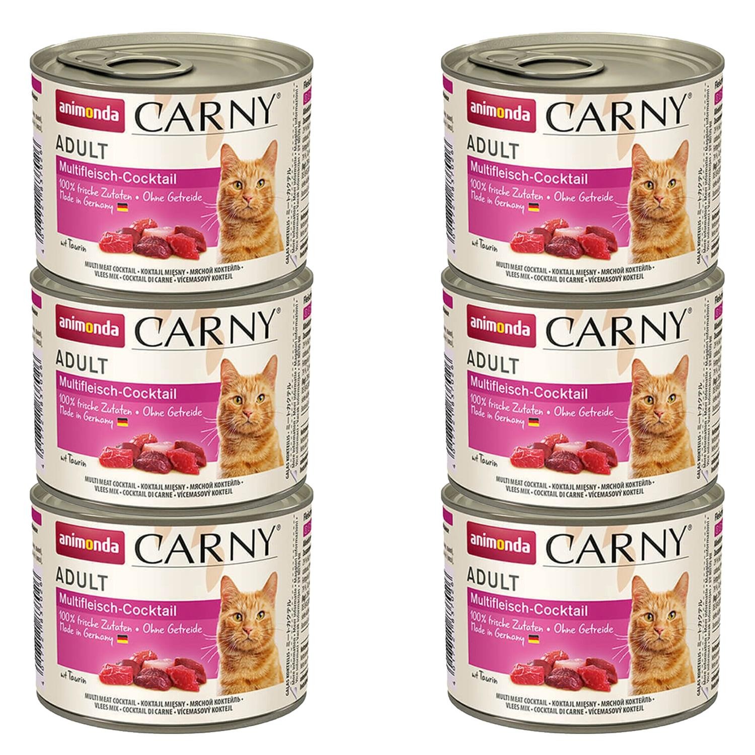 Animonda Carny Karışık Etli Kedi Konservesi 200 Gr (6 Adet)