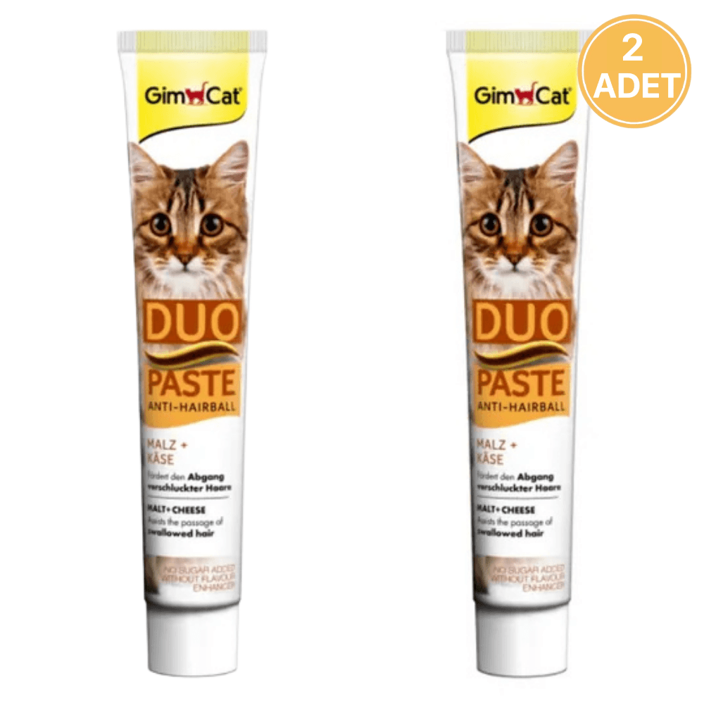 Gimcat Anti-Hairball Duo Paste Peynir Malt 50 Gr (2 Adet)