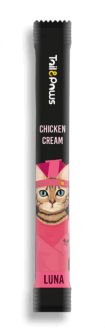 Tail & Paws Luna Tavuklu ve Multivitaminli Chicken Cream Kedi Ödül Maması 15 Gr