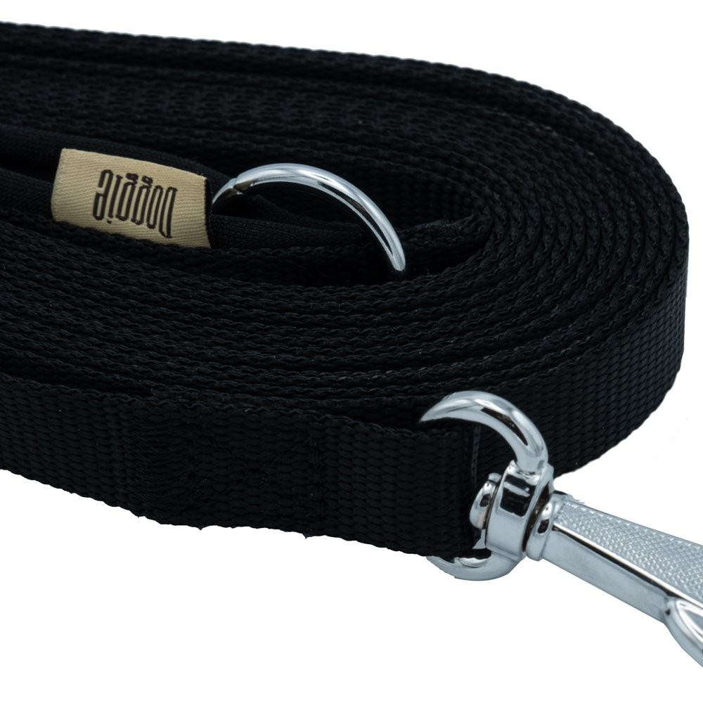 Doggie Özel Üretim Ekstra Uzun Dokuma Sevk Kayışı 2.5x1000 Cm Siyah