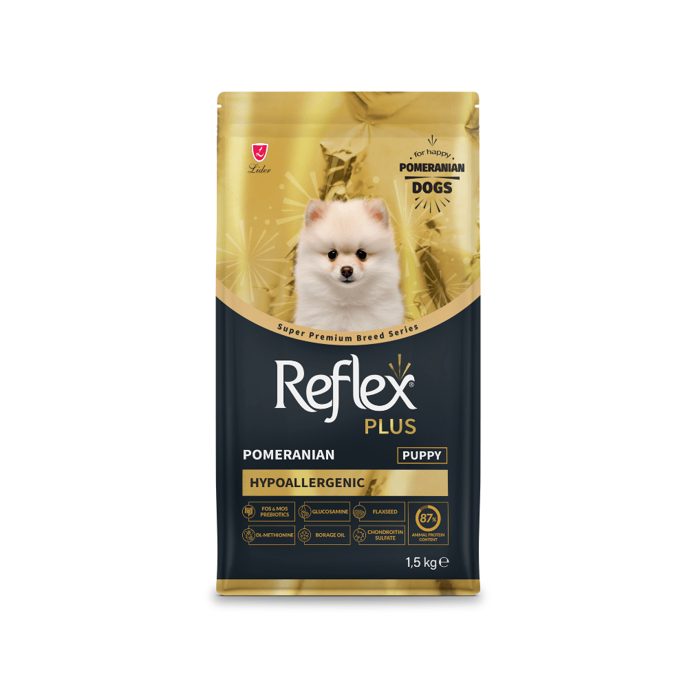 Reflex Plus Pomeranian Hipoalerjenik Tavuklu Yavru Köpek Maması 1,5 Kg