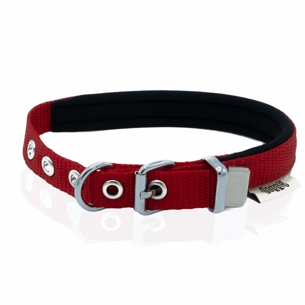 Doggie Comfort Yumuşak Dokuma Köpek Boyun Tasması S 1.5x20-25 Cm Kırmızı