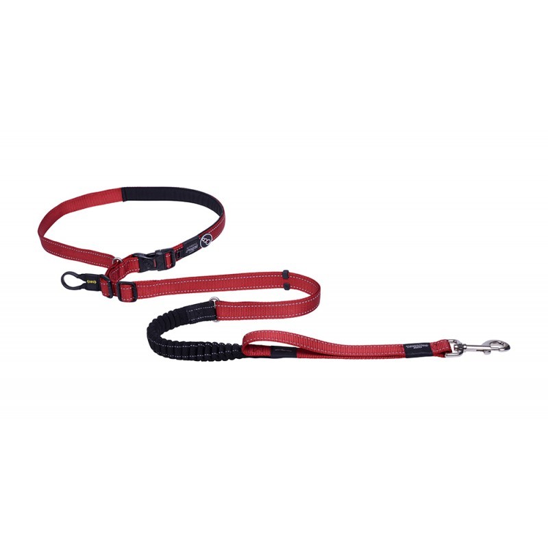 Rogz Utility Handsfree Lijn XL Rood Gezdirme Tasması