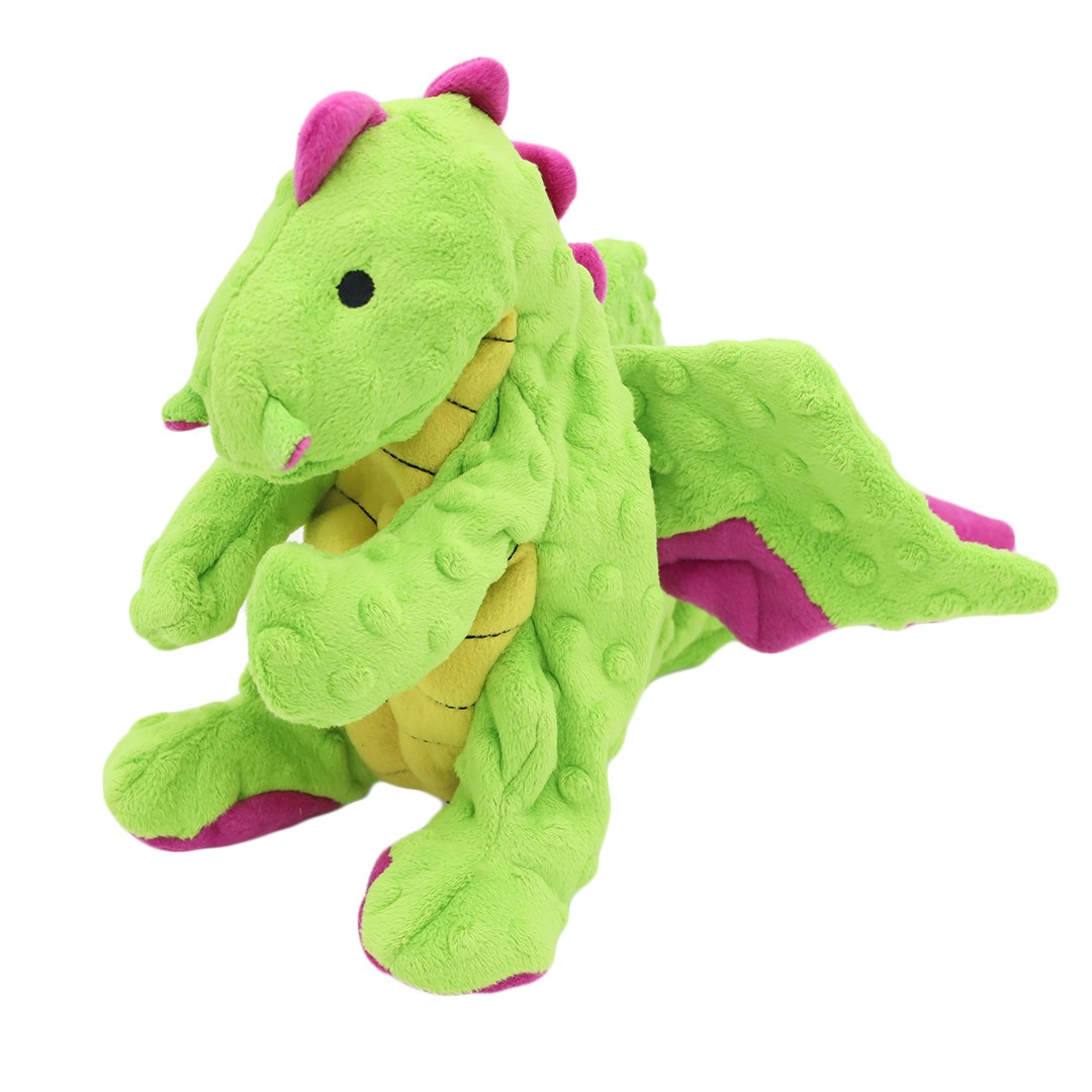 Peggy Chew-It! Koyu Yeşil Ejderha 35 Cm Köpek Oyuncağı (Sesli)