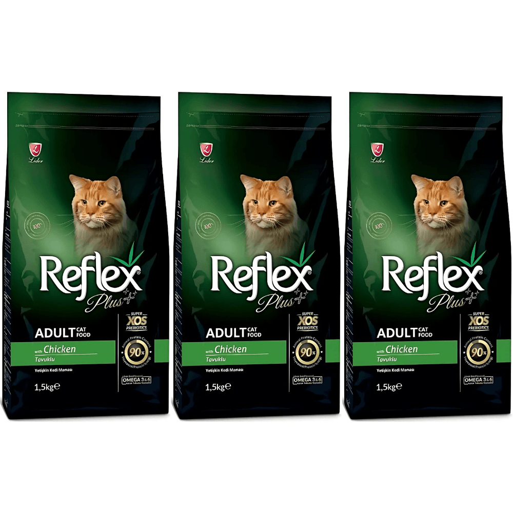Reflex Plus Tavuklu Yetişkin Kedi Maması 1.5 Kg (3 Adet)