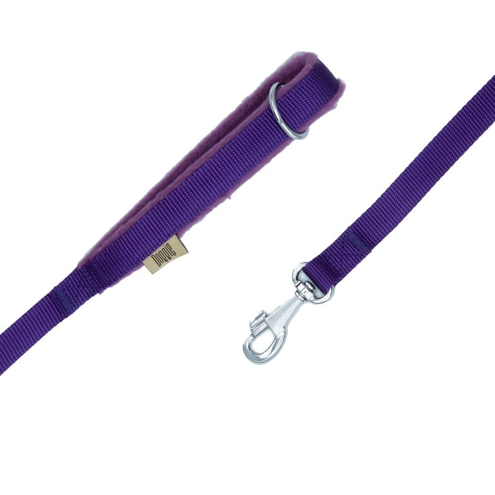 Doggie Polar Dokumadan El Yapımı Köpek Gezdirme Kayışı 2x140 Cm Mor