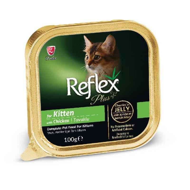 Reflex Plus Jöle İçinde Kitten Tavuk Etli Yavru Kedi Konservesi 100 Gr